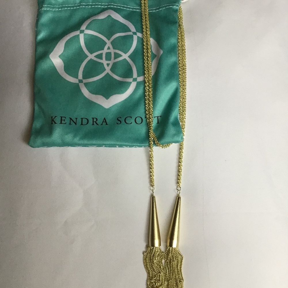 Kendra Scott Phara Lariat gold necklace